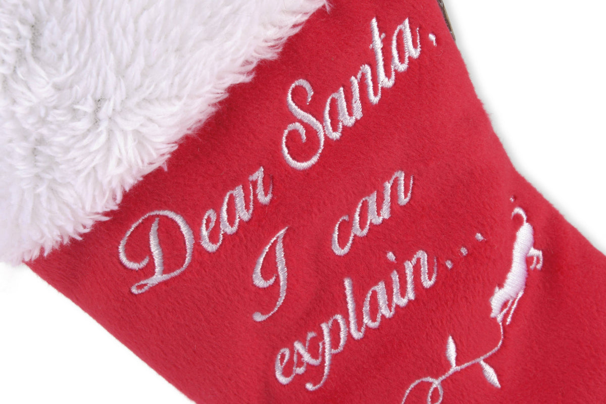 P.L.A.Y.'s Merry Woofmas Good Dog Stocking Dog Plush Toy