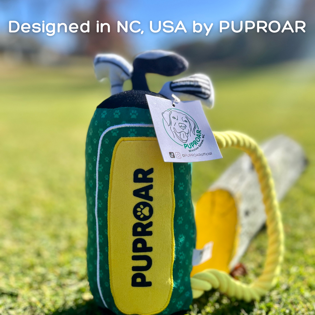 PUPROAR Golf Dog Plush Toy