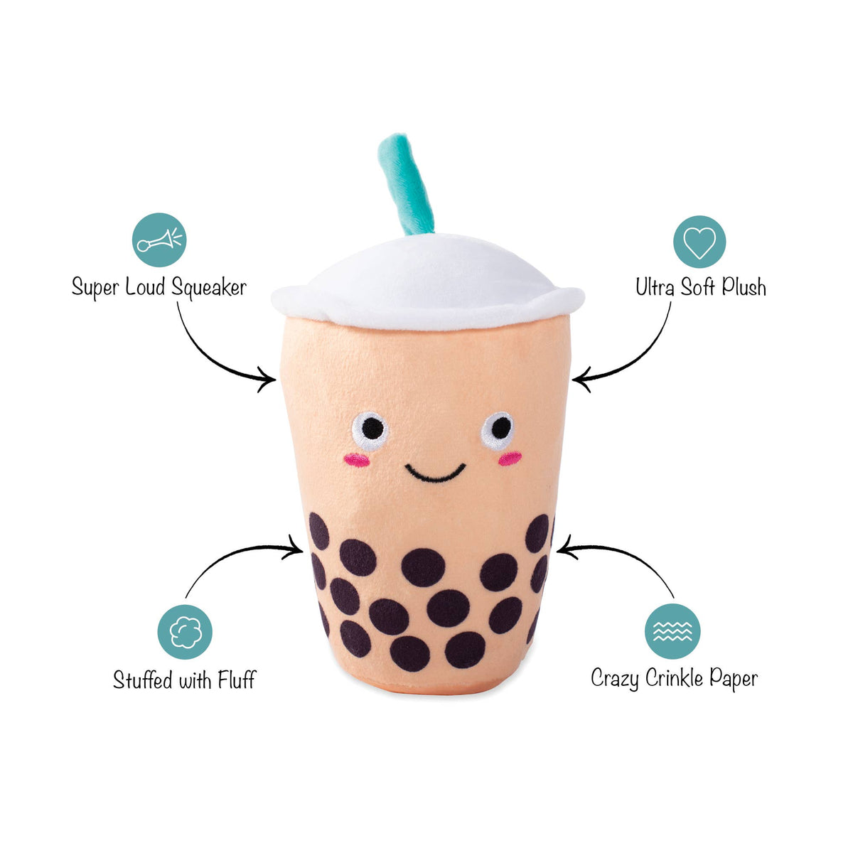 Petshop by Fringe Studio's It's Boba Time Dog Plush Toy