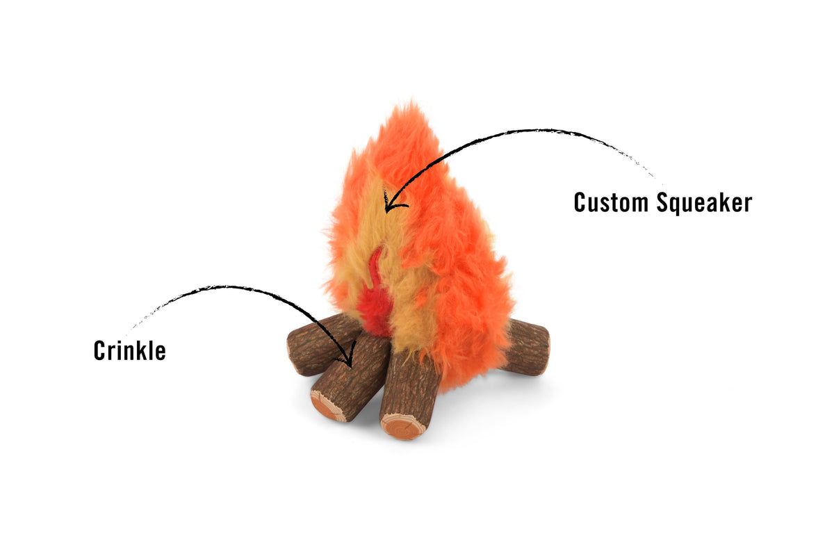 P.L.A.Y.'s Camp Corbin Cozy Campfire Dog Plush Toy