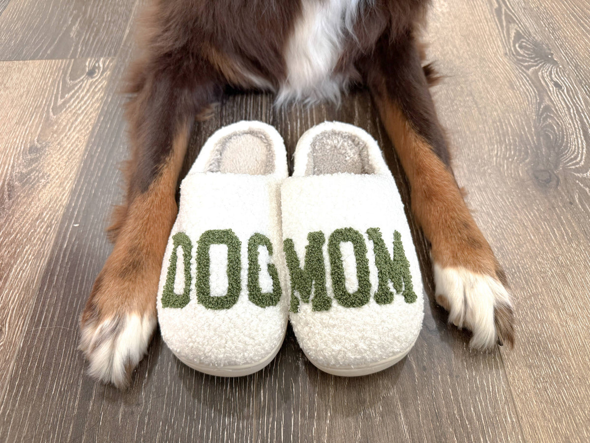 Brewin Aussie Co. Dog Mom Slippers - Green