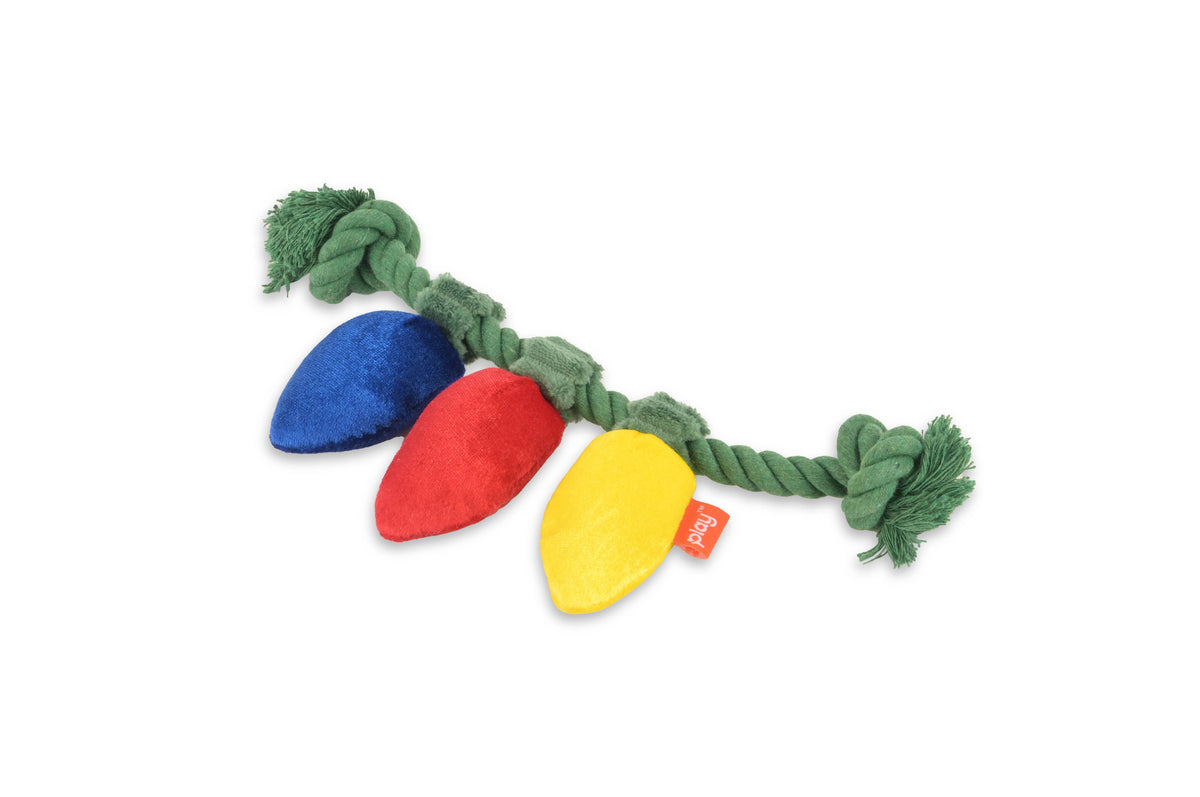 P.L.A.Y.'s Merry Minis Twinkly Tugger Dog Plush Toy