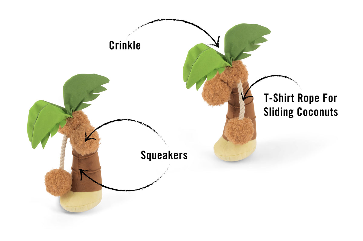 P.L.A.Y.'s Tropical Paradise Palm Tree Dog Plush Toy