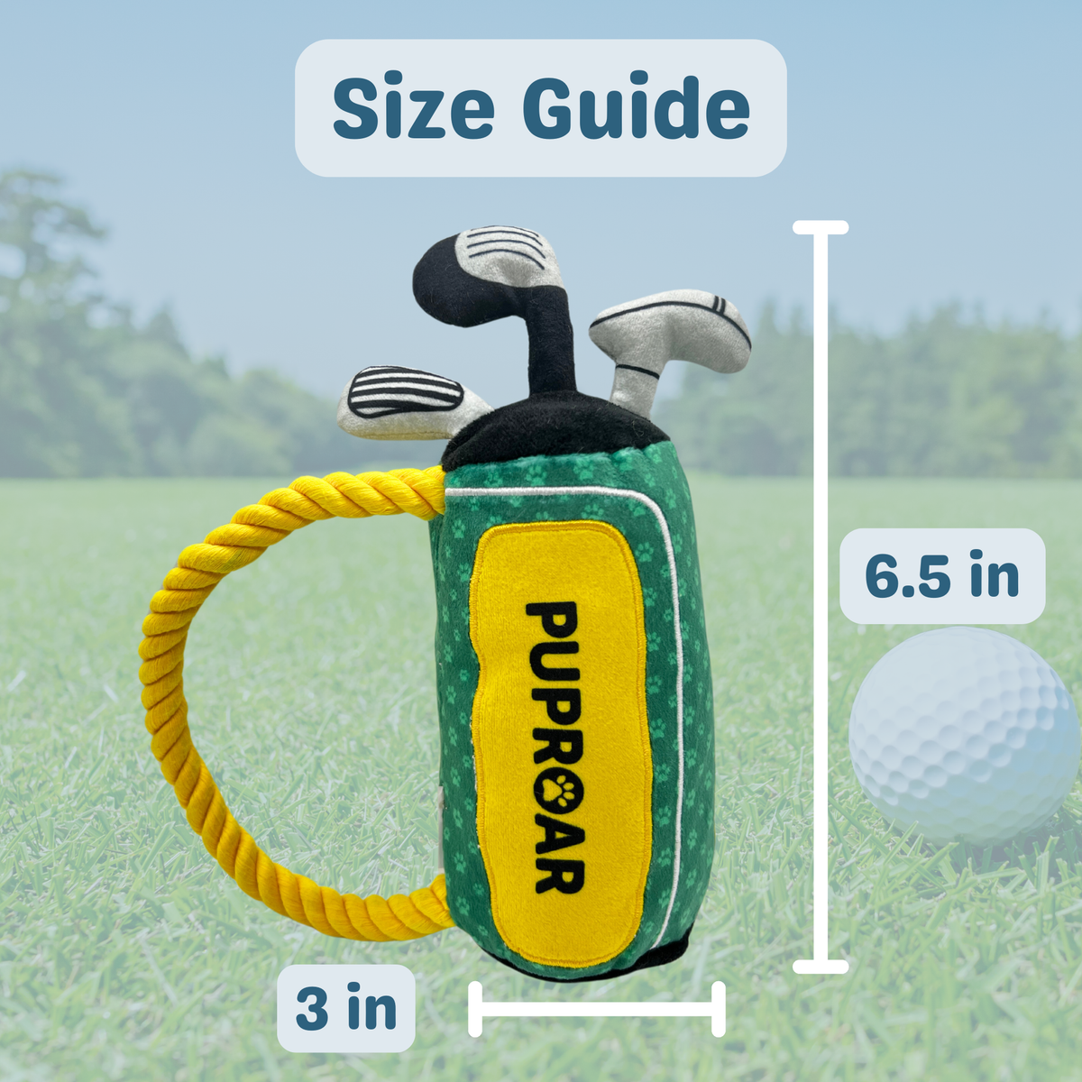 PUPROAR Golf Dog Plush Toy