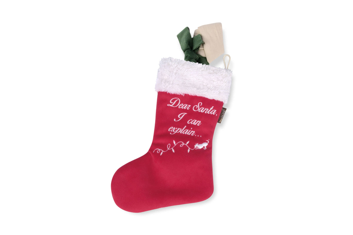 P.L.A.Y.'s Merry Woofmas Good Dog Stocking Dog Plush Toy
