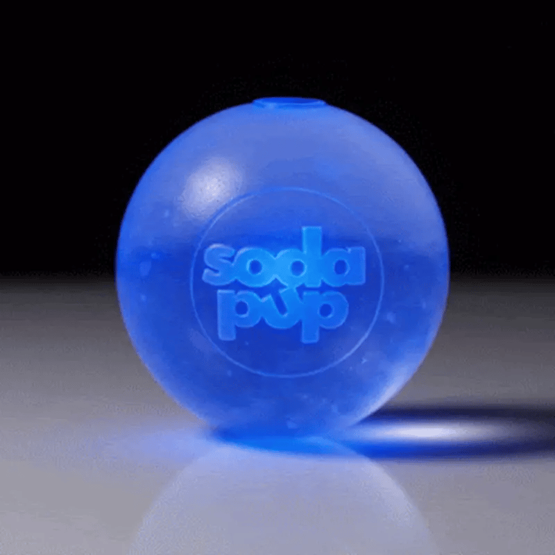 SodaPup Dog Toys - Strobe Ball Light-Up Dog Toy - Durable Floating Chew Ball | Made in USA