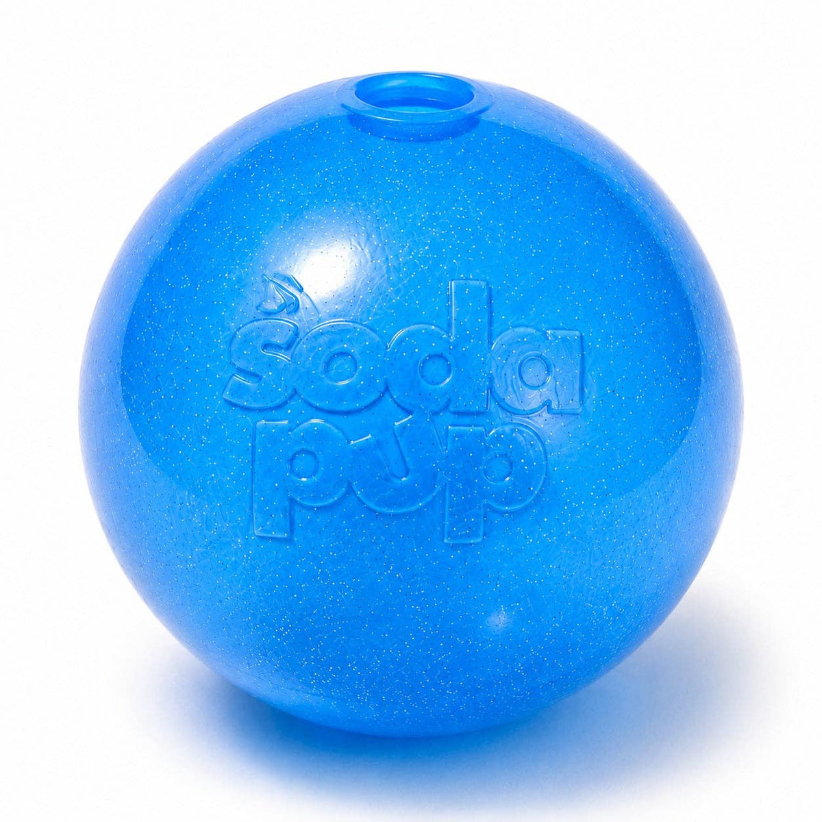 SodaPup Dog Toys - Glitter Ball 3-Pack Dog Toy | Soft PUP-X Rubber Floating Fetch Ball with Treat Dispenser | USA Made