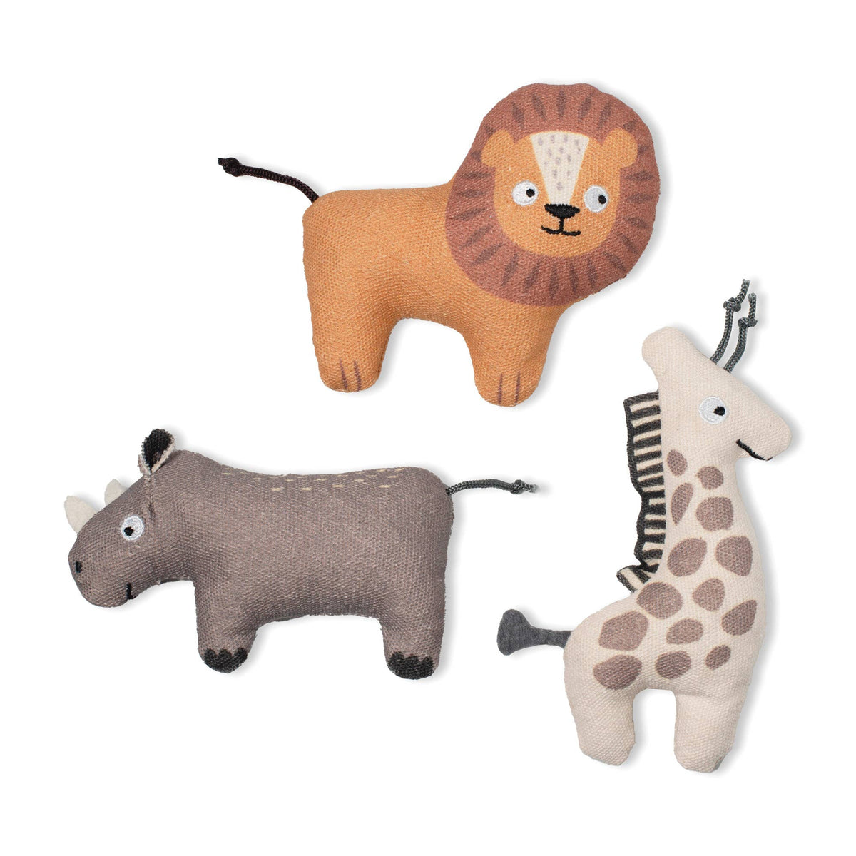 Petshop by Fringe Studio - EARTH FRIENDLY 3PC DOG TOY SET FEELING WILD