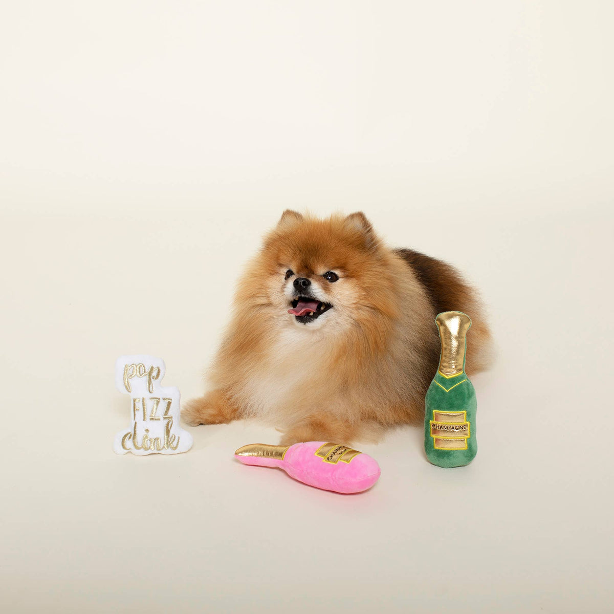 Petshop by Fringe Studio's Feelin' Bubbly 3pc Dog Plush Toy Set