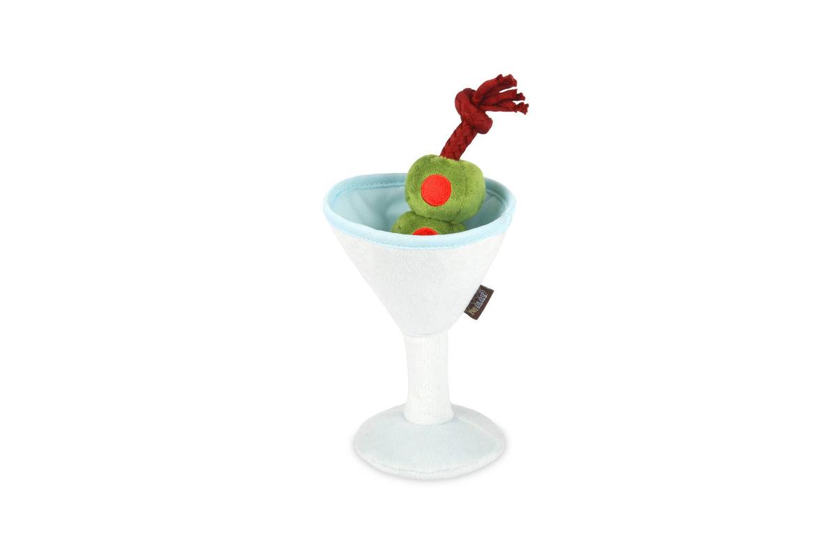 P.L.A.Y.'s Barktender Pawtini Plush Dog Toy