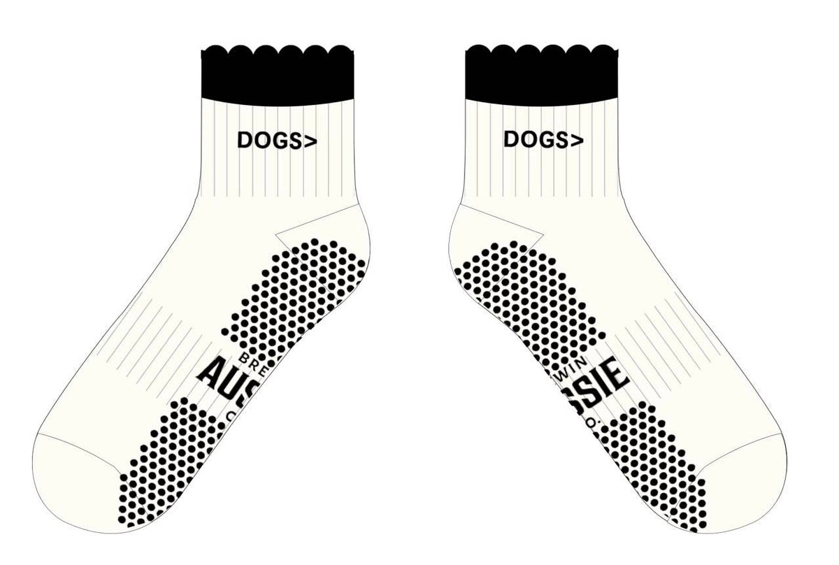 Brewin Aussie Co. "Dogs>" Athletic Grip Socks 