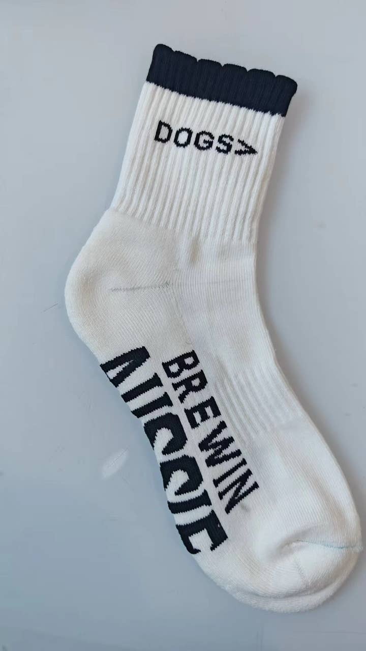 Brewin Aussie CO. "Dogs>" Crew Socks 