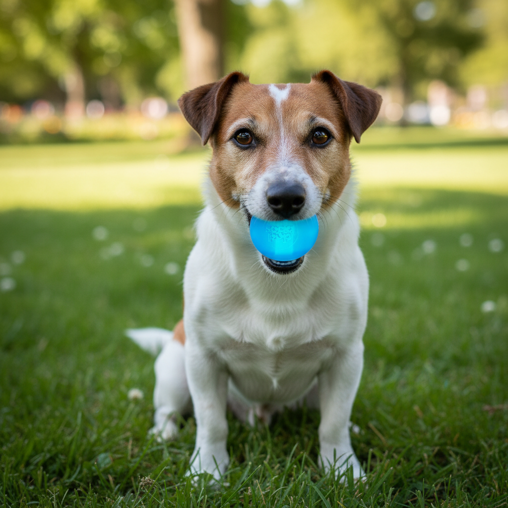 SodaPup Dog Toys - Strobe Ball Light-Up Dog Toy - Durable Floating Chew Ball | Made in USA