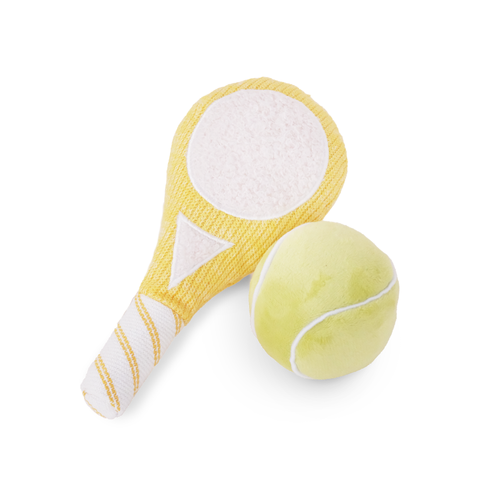 Lambwolf Collective - TENNIS POP // ENRICHMENT DOG TOY // Squeaky Ball Set