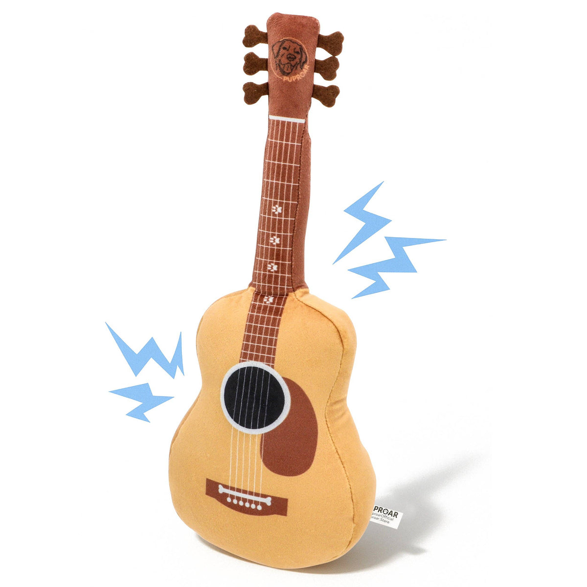 PUPROAR Acoustic Guitar Dog Plush Toy