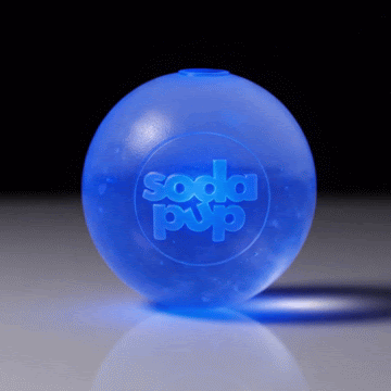 SodaPup Dog Toys - Strobe Ball Light-Up Dog Toy - Durable Floating Chew Ball | Made in USA