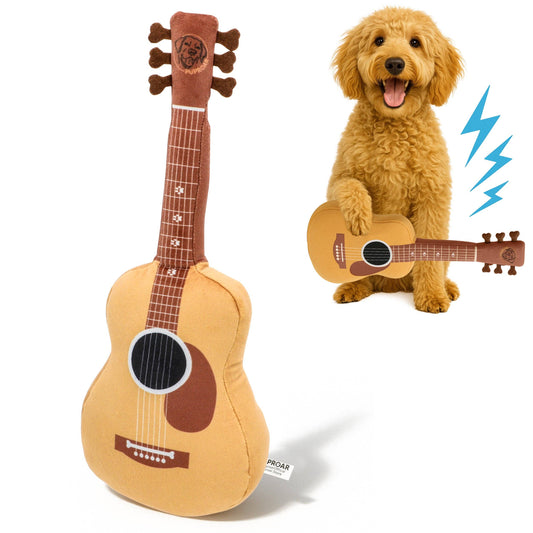 PUPROAR Acoustic Guitar Dog Plush Toy