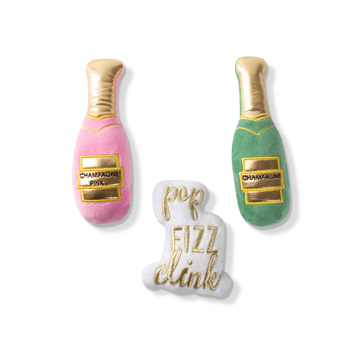 Petshop by Fringe Studio's Feelin' Bubbly 3pc Dog Plush Toy Set