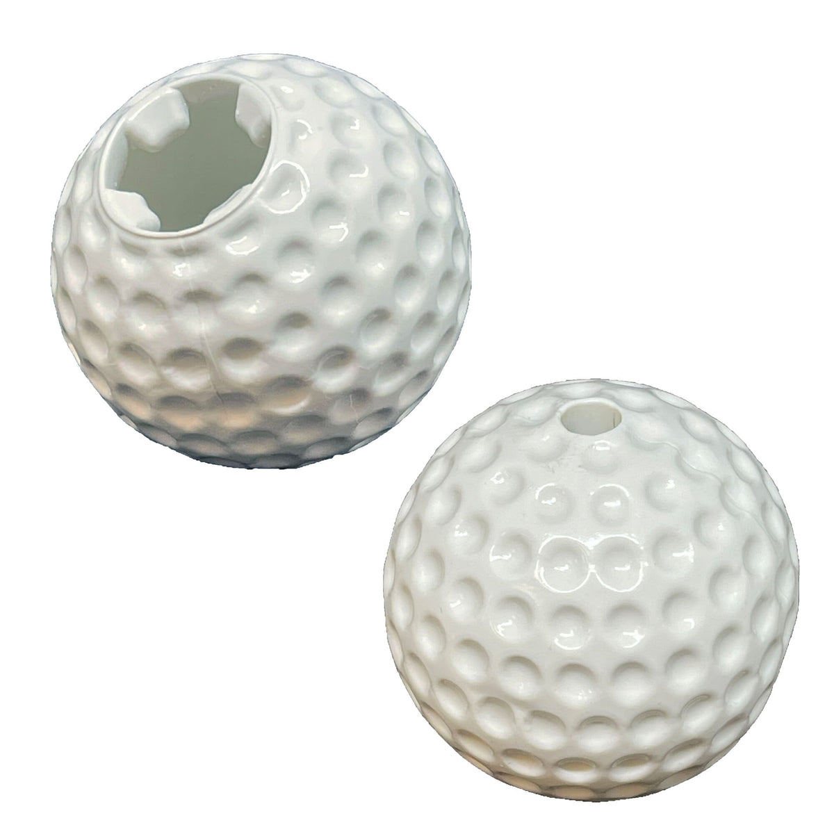 SodaPup Dog Toys - Golf Ball Rubber Dog Chew Toy | Floating Treat Dispenser | USA Made