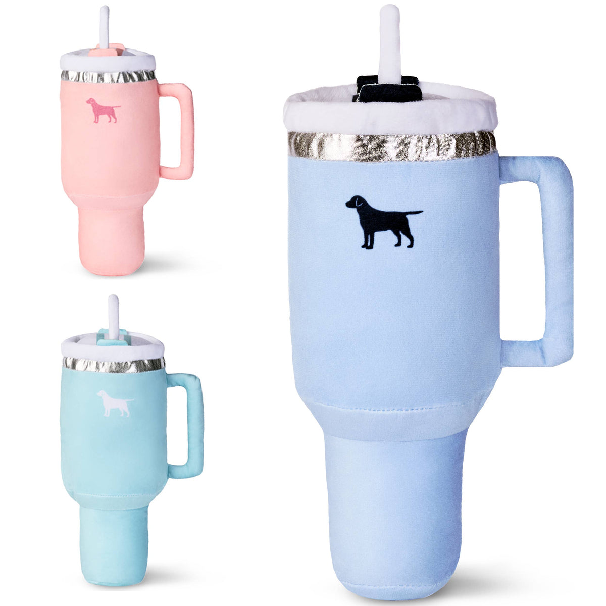 UPROAR Pup Cup Tumbler Dog Plush & Squeaky Toy